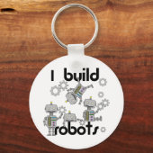I Build Robots Sleutelhanger (Voorkant)