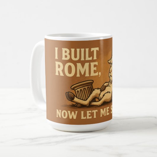 I Built Rome Goat Mug Koffiemok (Voorkant links)