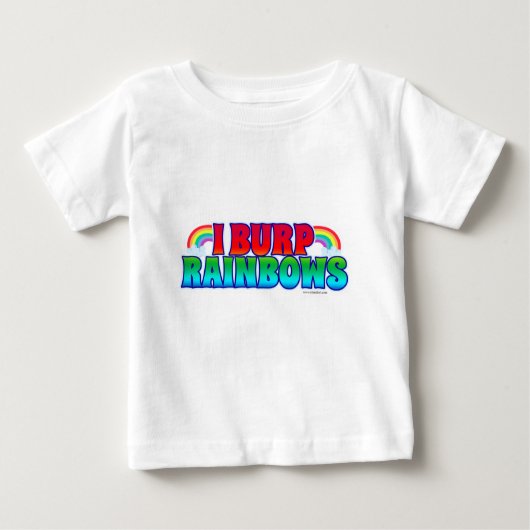 I Burp Rainbows Funny Baby Quote Art (Voorkant)