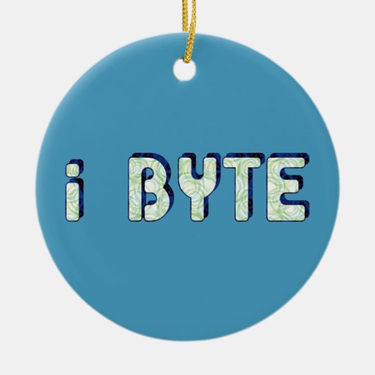 I Byte Keramisch Ornament (Voorkant)