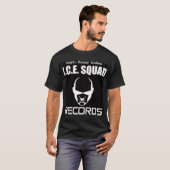 I.C.E. SQUAD RECORDS BLACK-T T-SHIRT (Voorkant volledig)
