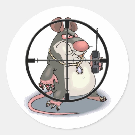 I C Snitchez Ronde Sticker (Voorkant)