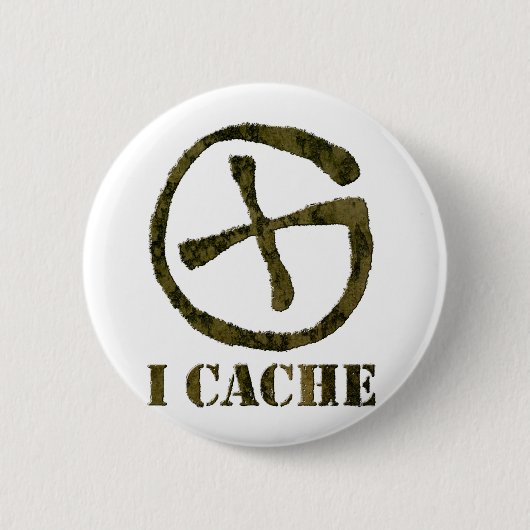 I CACHE-toets Ronde Button 5,7 Cm (Voorkant)