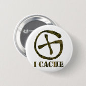 I CACHE-toets Ronde Button 5,7 Cm (Voorkant /achterkant)