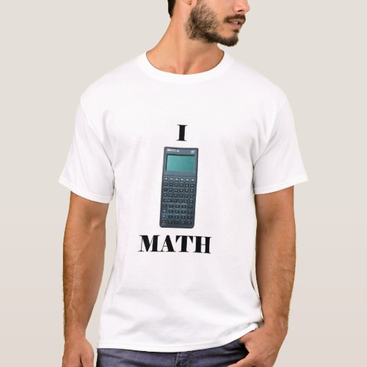 I "calculator"-WISKUNDE T-shirt (Voorkant)