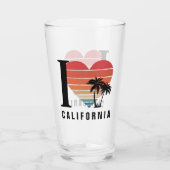 I ♥ Californië Retro Glas (Achterkant)