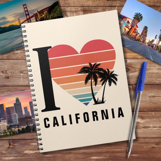 I ♥ Californië Retro Notitieboek