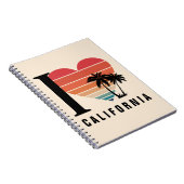 I ♥ Californië Retro Notitieboek (Rechterzijde)