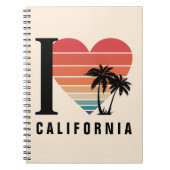 I ♥ Californië Retro Notitieboek (Voorkant)