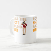 I Call The Shots Around Here Funny Photography T S Koffiemok (Voorkant links)