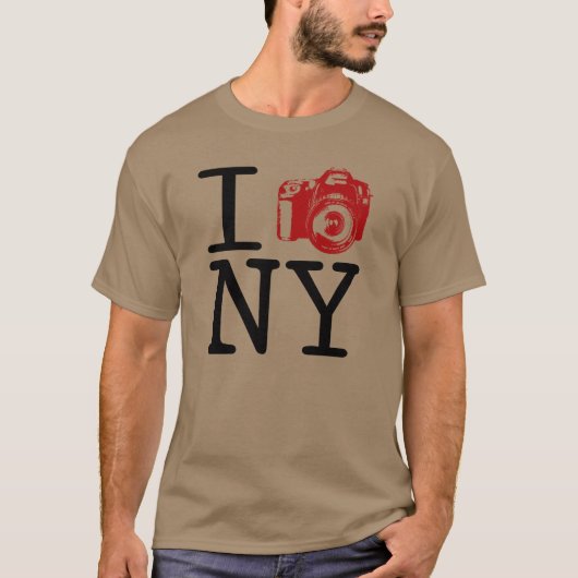 I Cam New York/I Shoot NY Photography T-Shirt (Voorkant)