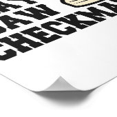 I Came I Play I Saw Checkmate Funny Chess PLayer Poster (Hoek)