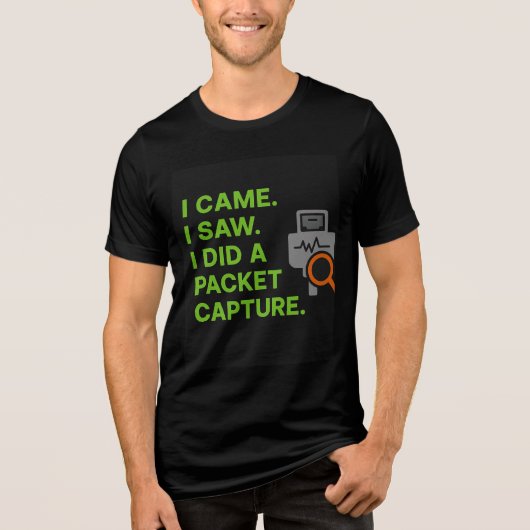 I Came, I Saw, I Did a Packet Capture Tri-Blend Shirt (Voorkant)