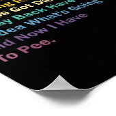 I Came I Saw I Forgot What I Was Doing Funny Sarca Poster (Hoek)