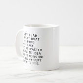 I Came I Saw I Forgot What I was Doing Koffiemok (Voorkant links)