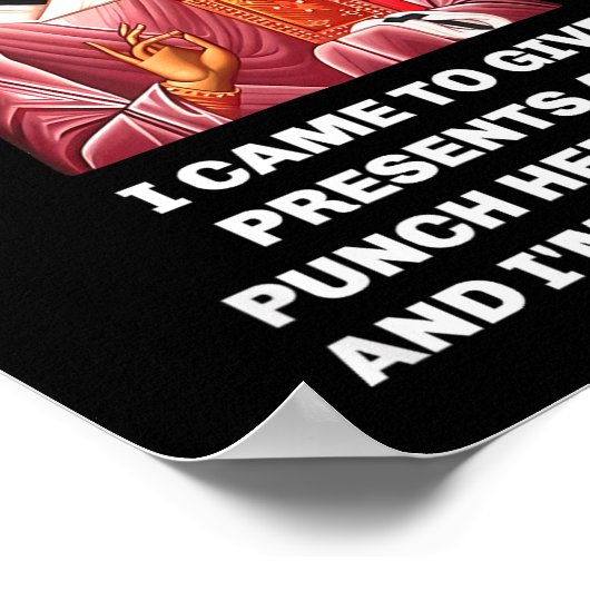 I Came To Give And Punch Heretics Saint Nicholas Poster (Hoek)