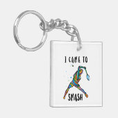 I Came to Smash Keychain Colorful Abstract Player  (Voorkant Links)