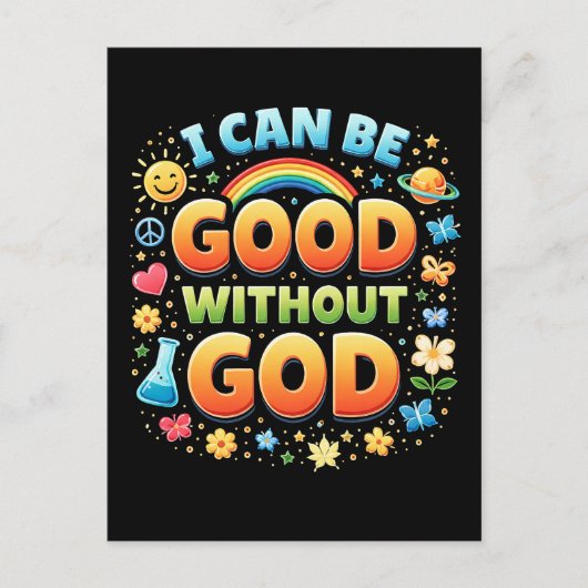 I Can Be Good Without God Briefkaart (Voorkant)
