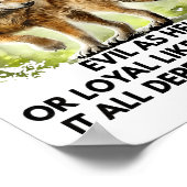 I Can Be Mean As For Sweet As Candy Cold As Water  Poster (Hoek)