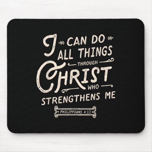 I Can Do All Thing Through Christ Bible Verse Quot Muismat (Voorkant)