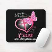 I Can Do All Things Christ Who Strengthens Breast  Muismat (Met muis)