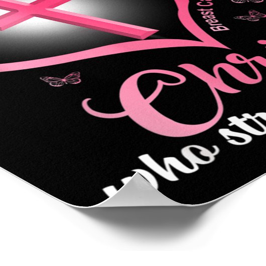 I Can Do All Things Christ Who Strengthens Breast Poster (Hoek)