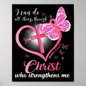 I Can Do All Things Christ Who Strengthens Breast Poster (Voorkant)