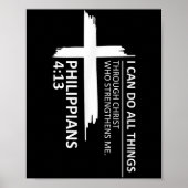 I Can Do All Things Philipans 4_13 Insrational Fai Poster (Voorkant)