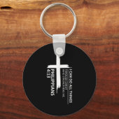 I Can Do All Things Philipans 4_13 Insrational Fai Sleutelhanger (Voorkant)