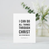 I Can Do All Things Philippians 4:13 Briefkaart (Staand voorkant)