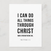 I Can Do All Things Philippians 4:13 Briefkaart (Voorkant)