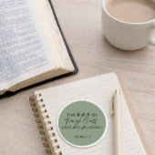 I Can Do All Things Philippians 4:13 Christian Ronde Sticker