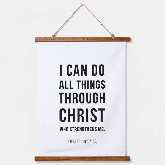 I Can Do All Things Philippians 4:13 Hangend Wandkleed (Voorkant)