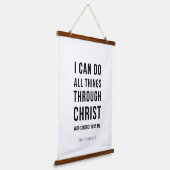 I Can Do All Things Philippians 4:13 Hangend Wandkleed (Gebogen)