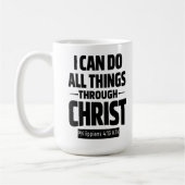 I Can Do All Things Philippians 4 13 KJV Mug Koffiemok (Links)