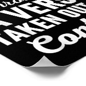 I Can Do All Things Through A Verse Taken Out Of C Poster (Hoek)