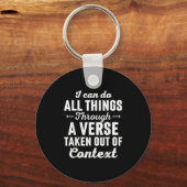 I Can Do All Things Through A Verse Taken Out Of C Sleutelhanger (Voorkant)