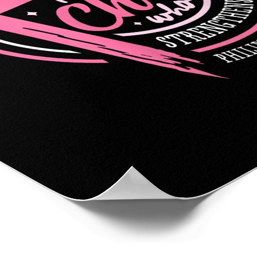 I Can Do All Things Through Christ Breast Cancer A Poster (Hoek)