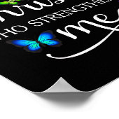 I Can Do All Things Through Christ Butterfly Art - Poster (Hoek)