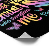I Can Do All Things Through Christ Butterfly Bible Poster (Hoek)