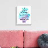 I can do all things through Christ Canvas Afdruk (Insitu (Woonkamer))