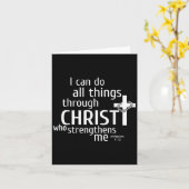 I Can Do All Things Through Christ - Christian Gif Kaart (Gele Bloem)