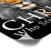 I Can Do All Things Through Christ Christian Lion  Poster (Hoek)