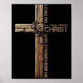 I Can Do All Things Through Christ, Cross Jesus Ch Poster (Voorkant)