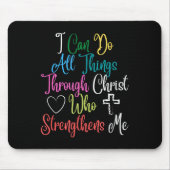 I Can Do All Things Through Christ Philipans 4_13  Muismat (Voorkant)