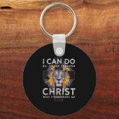 I Can Do All Things Through Christ Sleutelhanger (Voorkant)