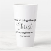 I Can Do All Things Through Christ - Tumbler Latte Mok (Voorkant)