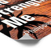 I Can Do All Things Through Christ Who Strengthen Poster (Hoek)