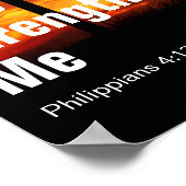 I Can Do All Things Through Christ Who Strengthen Poster (Hoek)
