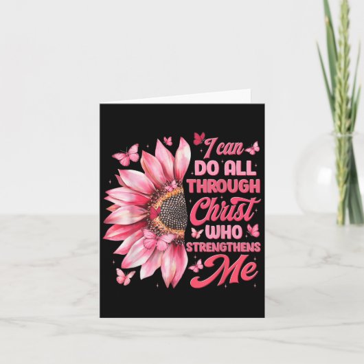 I Can Do All Things Through Christ Who Strengthens Kaart (Voorkant)